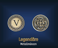 Mittelalter "V" Silbermünze